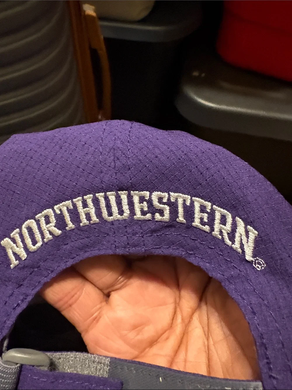 Kids Purple Baseball Cap with White 'N' Patch